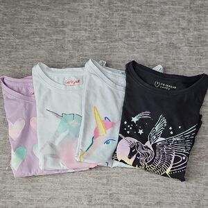 Cat & Jack White Tee with Red Logo